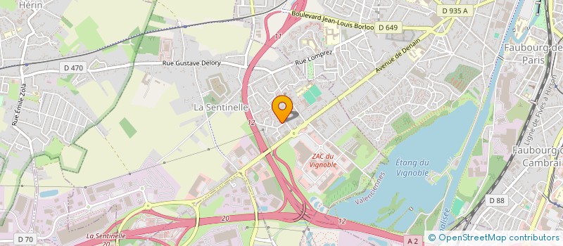 localisation de l'entreprise MONSIEUR PIERRE-MARIE BACQUET  LA SENTINELLE