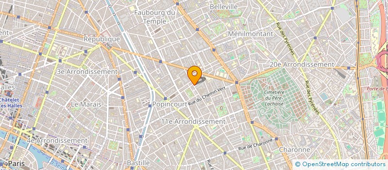 localisation de l'entreprise MONSIEUR PIERRE-MARIE BERTON  PARIS