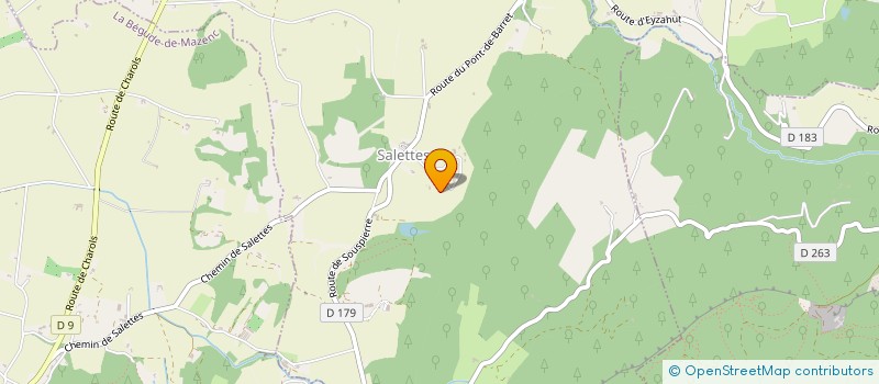 localisation de l'entreprise MONSIEUR PIERRE-MARIE BOIRIN  SALETTES