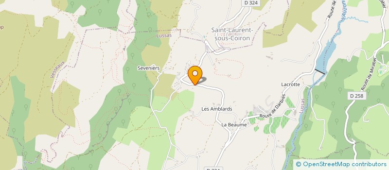 localisation de l'entreprise MONSIEUR PIERRE-MARIE BOIRON  LUSSAS