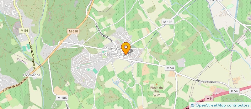 localisation de l'entreprise MONSIEUR PIERRE-MARIE BRUNEL  CASTRIES