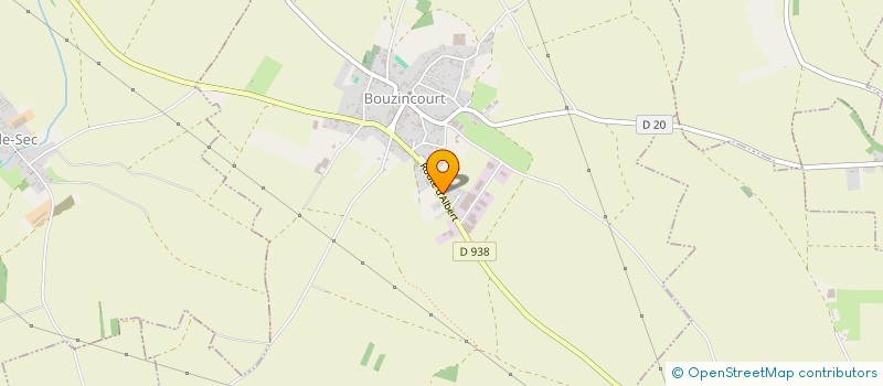 localisation de l'entreprise MONSIEUR PIERRE MARIE CHRETIEN  BOUZINCOURT