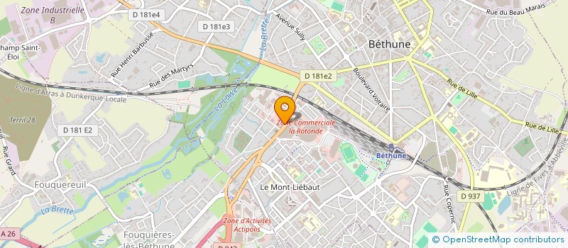 localisation de l'entreprise MONSIEUR PIERRE-MARIE COURCELLES à BETHUNE