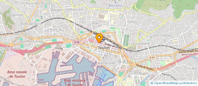 localisation de l'entreprise MONSIEUR PIERRE-MARIE CURET  TOULON