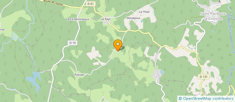 localisation de l'entreprise MONSIEUR PIERRE-MARIE DESCAMPS  SAINT-PARDOUX-LA-CROISILLE