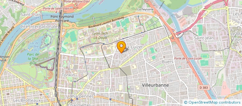 localisation de l'entreprise MONSIEUR PIERRE-MARIE GAILLOT  VILLEURBANNE