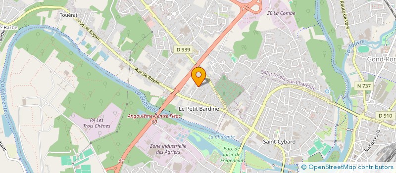 localisation de l'entreprise MONSIEUR PIERRE-MARIE GAUTHIER à SAINT-YRIEIX-SUR-CHARENTE