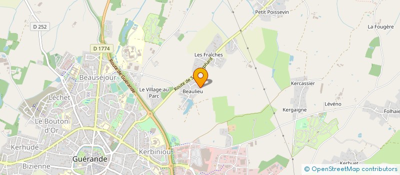 localisation de l'entreprise MONSIEUR PIERRE-MARIE GUINEL à GUERANDE