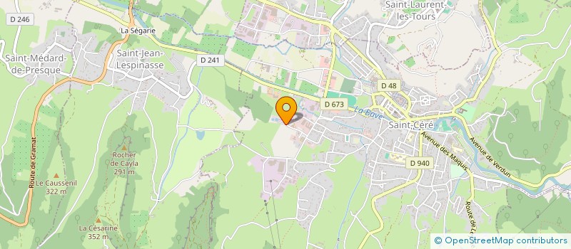 localisation de l'entreprise MONSIEUR PIERRE MARIE HAUDRY  SAINT-CERE