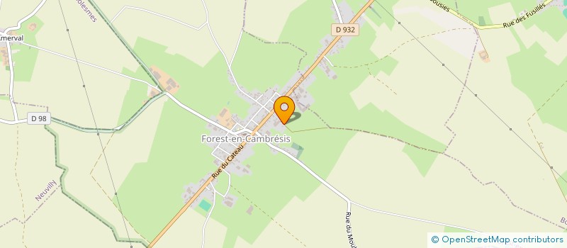 localisation de l'entreprise MONSIEUR PIERRE-MARIE HUBLART  FOREST-EN-CAMBRESIS