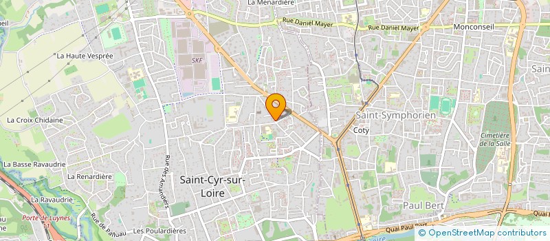 localisation de l'entreprise MONSIEUR PIERRE-MARIE JURANVILLE  SAINT-CYR-SUR-LOIRE