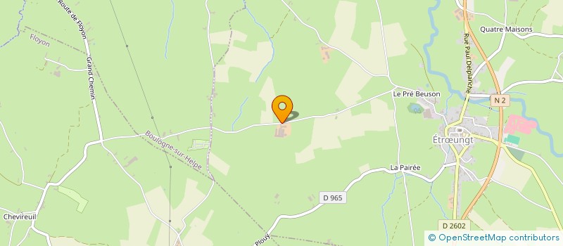 localisation de l'entreprise MONSIEUR PIERRE-MARIE JUSTE  ETRUNGT