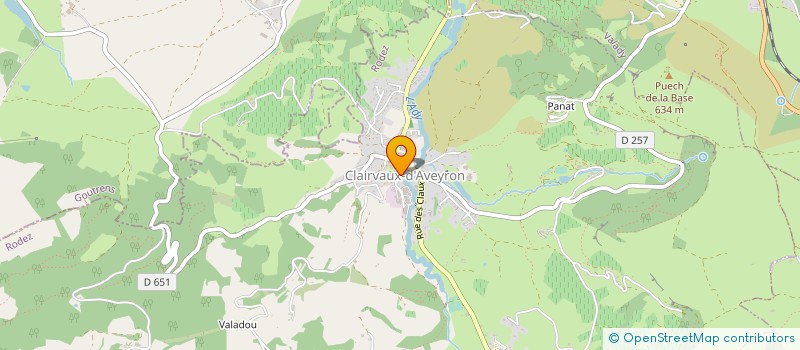 localisation de l'entreprise MONSIEUR PIERRE-MARIE LAVIALE  CLAIRVAUX-D AVEYRON