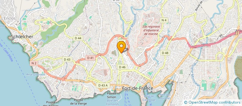 localisation de l'entreprise MONSIEUR PIERRE MARIE-MAGDELEINE  FORT-DE-FRANCE