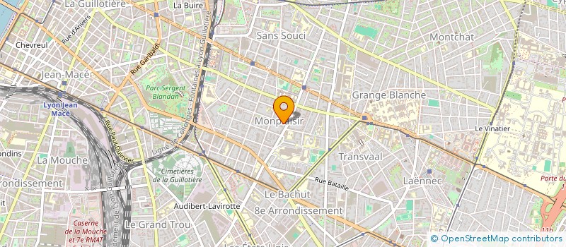 localisation de l'entreprise MONSIEUR PIERRE-MARIE MICHELI à LYON 8EME