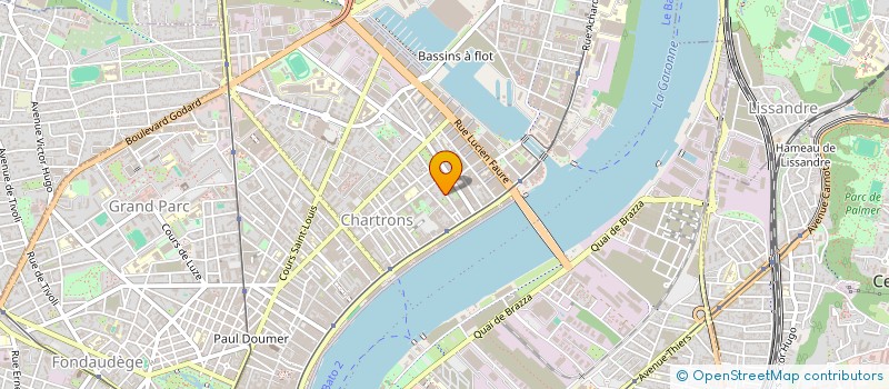 localisation de l'entreprise MONSIEUR PIERRE-MARIE MOGENET  BORDEAUX