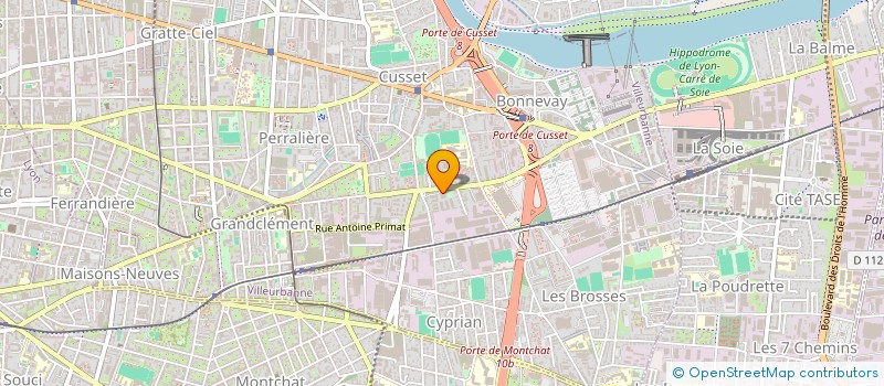 localisation de l'entreprise MONSIEUR PIERRE-MARIE MOSCATELLO  VILLEURBANNE