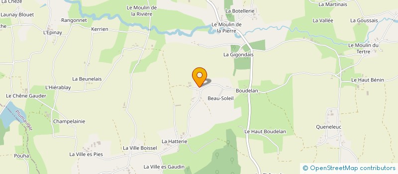 localisation de l'entreprise MONSIEUR PIERRE-MARIE PANNETIER  PLUMAUGAT