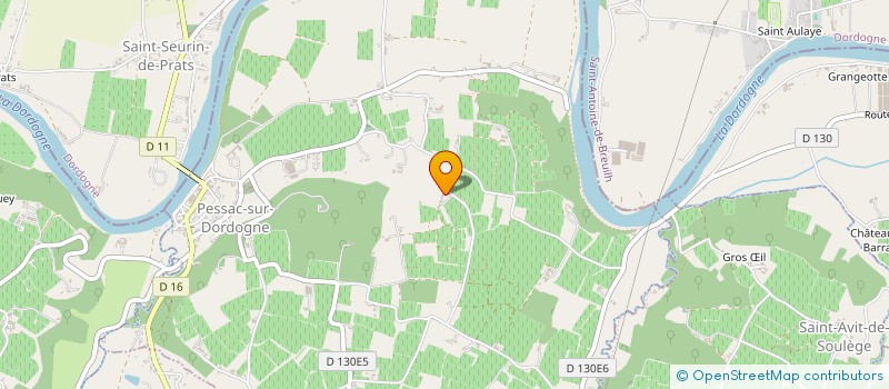 localisation de l'entreprise MONSIEUR PIERRE-MARIE ROUSSEAU  PESSAC-SUR-DORDOGNE