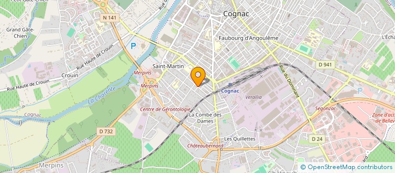 localisation de l'entreprise MONSIEUR PIERRE MARIE TARDAT à COGNAC