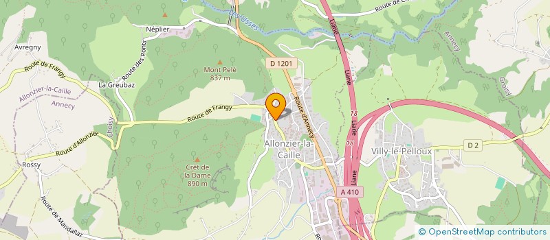 localisation de l'entreprise MONSIEUR PIERRE-MARIE TERRIER  ALLONZIER-LA-CAILLE