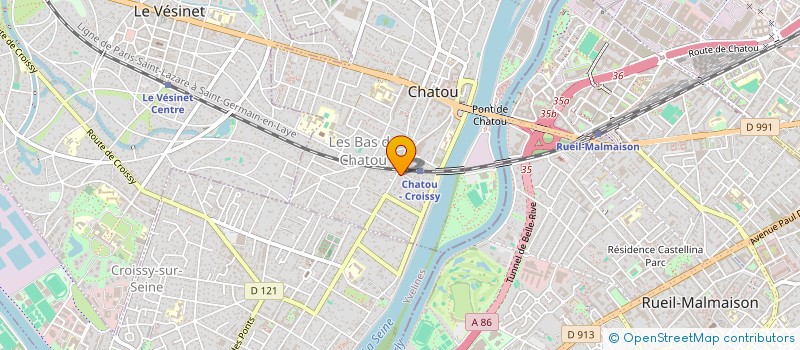 localisation de l'entreprise MONSIEUR PIERRE MARIETTE  CHATOU