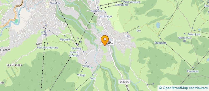 localisation de l'entreprise MONSIEUR PIERRE MARIN - LAMELLET  MEGEVE