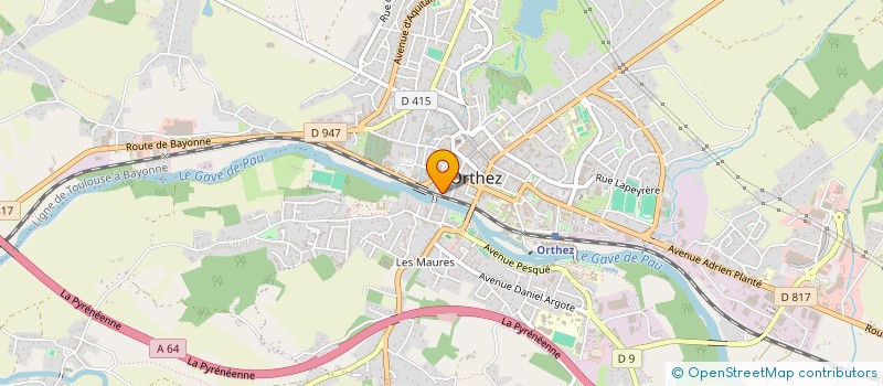localisation de l'entreprise MONSIEUR PIERRE MARONI  ORTHEZ