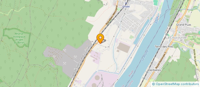 localisation de l'entreprise MONSIEUR PIERRE MARSAL  CRUAS