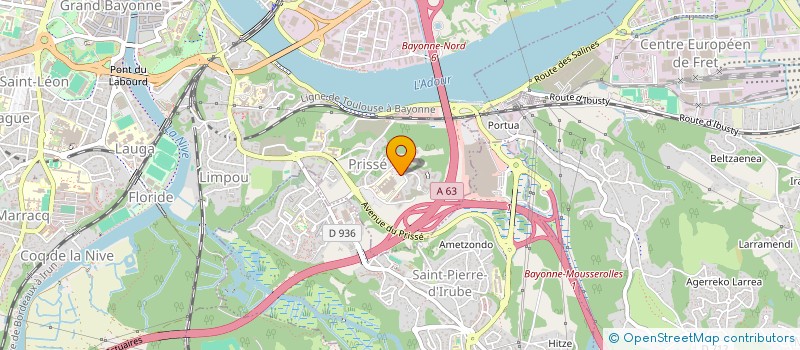 localisation de l'entreprise MONSIEUR PIERRE MARTENS à BAYONNE