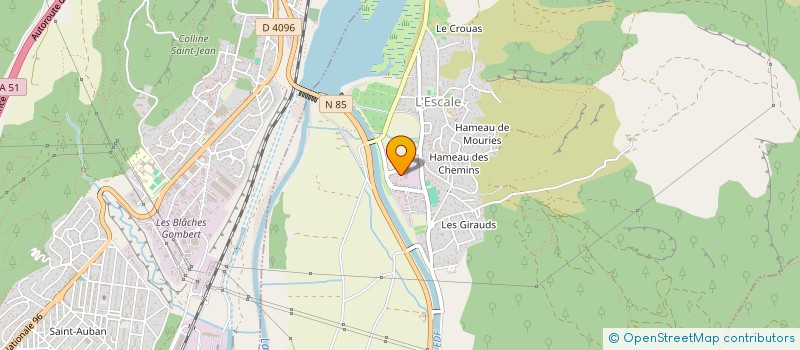 localisation de l'entreprise MONSIEUR PIERRE MARTIN  L'ESCALE