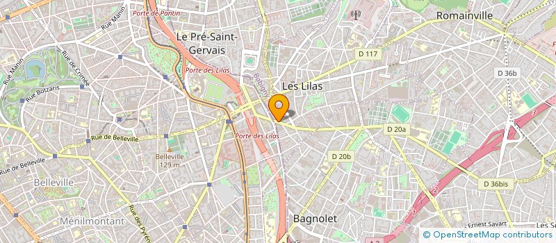 localisation de l'entreprise MONSIEUR PIERRE MARTIN à LES LILAS