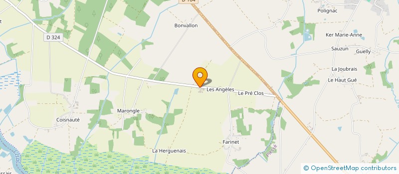 localisation de l'entreprise MONSIEUR PIERRE MARTIN  FEGREAC