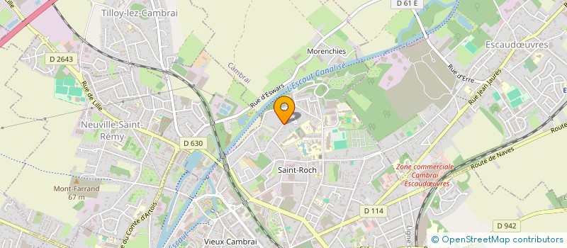 localisation de l'entreprise MONSIEUR PIERRE MARTIN  CAMBRAI