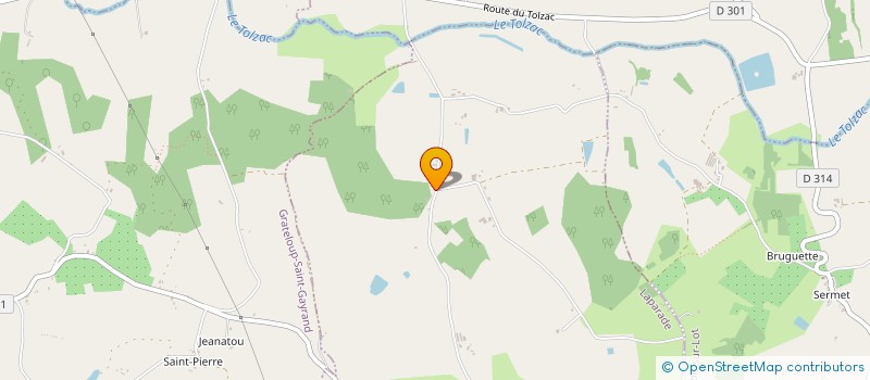 localisation de l'entreprise MONSIEUR PIERRE MARTIN  FONGRAVE