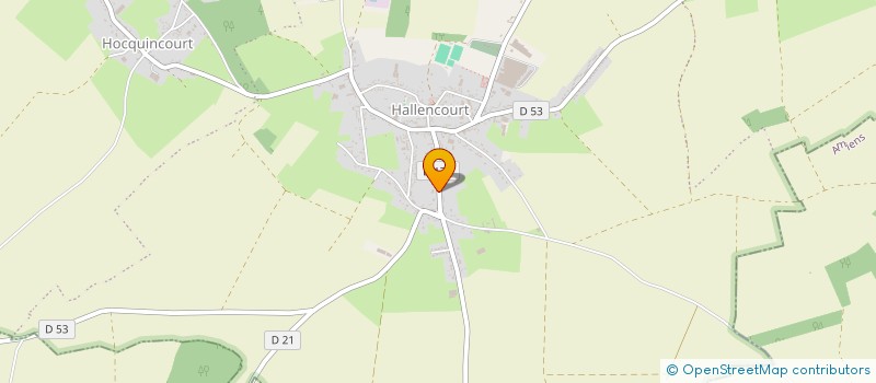 localisation de l'entreprise MONSIEUR PIERRE MARTIN  HALLENCOURT