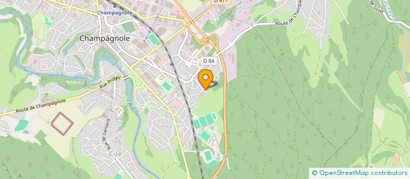 localisation de l'entreprise MONSIEUR PIERRE MARTIN  CHAMPAGNOLE