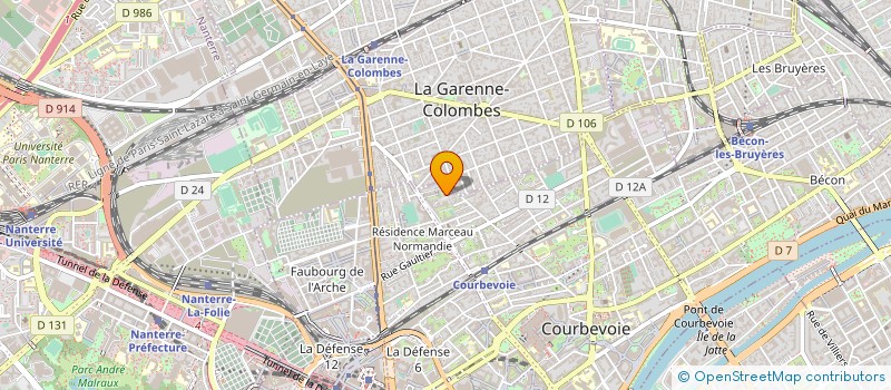 localisation de l'entreprise MONSIEUR PIERRE MARTIN à COURBEVOIE