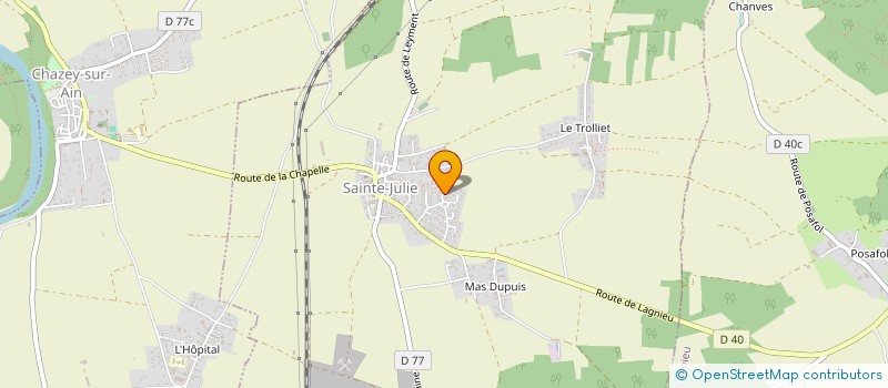 localisation de l'entreprise MONSIEUR PIERRE MARTIN  SAINTE-JULIE