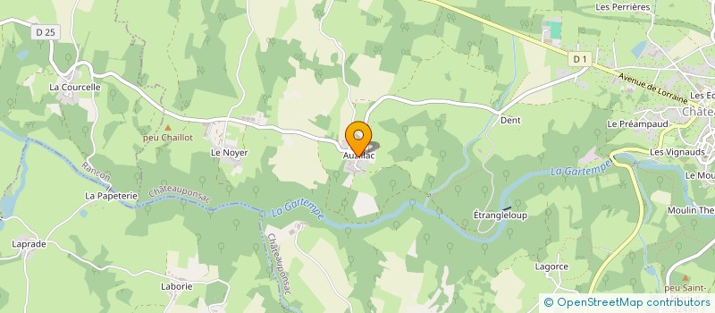 localisation de l'entreprise MONSIEUR PIERRE MARTIN  CHATEAUPONSAC