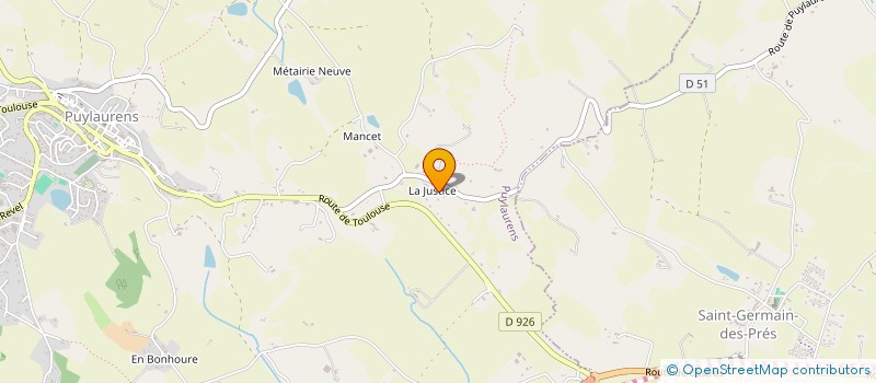 localisation de l'entreprise MONSIEUR PIERRE MARTIN  PUYLAURENS