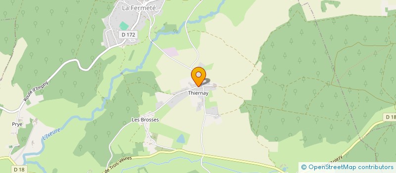 localisation de l'entreprise MONSIEUR PIERRE MARTINET à LA FERMETE
