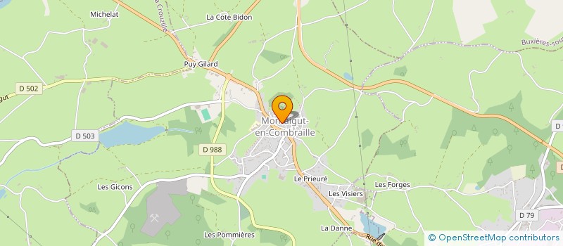 localisation de l'entreprise MONSIEUR PIERRE MARTINEZ à MONTAIGUT-EN-COMBRAILLE