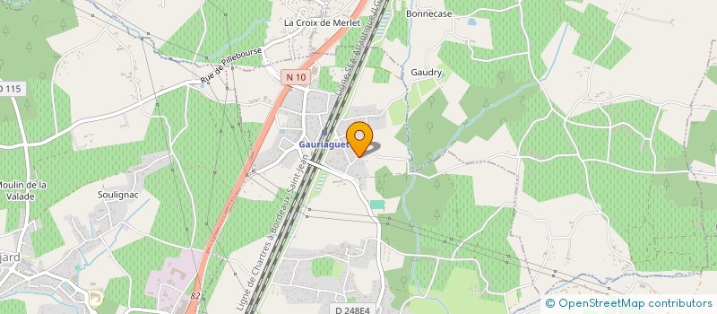 localisation de l'entreprise MONSIEUR PIERRE MARTINEZ  GAURIAGUET