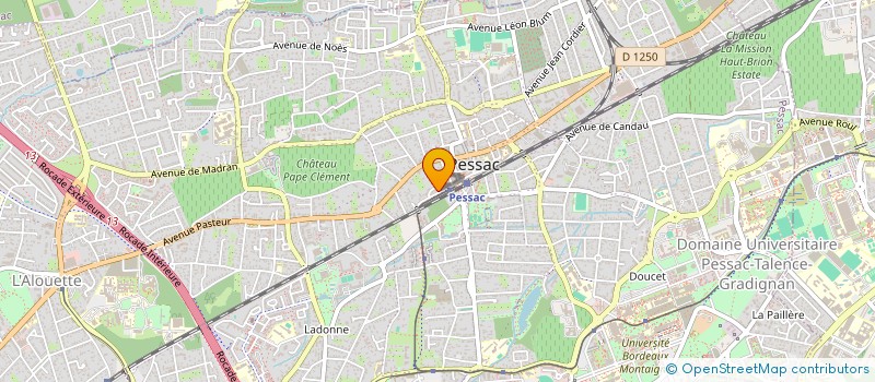 localisation de l'entreprise MONSIEUR PIERRE MARTY  PESSAC
