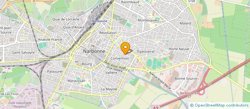 localisation de l'entreprise MONSIEUR PIERRE MARTY à NARBONNE