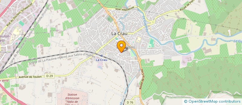 localisation de l'entreprise MONSIEUR PIERRE MASCARO  LA CRAU