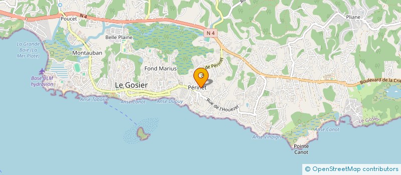 localisation de l'entreprise MONSIEUR PIERRE MATHIAS à LE GOSIER