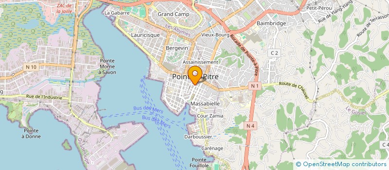 localisation de l'entreprise MONSIEUR PIERRE MATHIEU à POINTE-A-PITRE