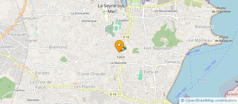 localisation de l'entreprise MONSIEUR PIERRE MATHIEU à LA SEYNE-SUR-MER